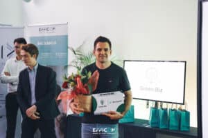 Romain TABUSSE de SWOOP Energy - prix de l'innovation Label Green-Biz